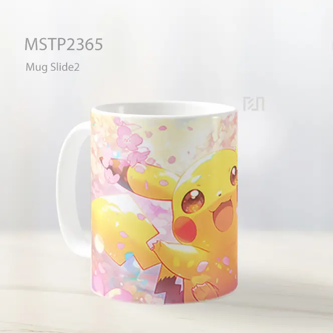 Pikachu Bahagia Pokemon Mug MSTP2365 - All-side / Desain