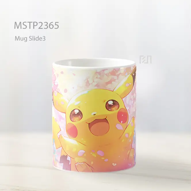 Pikachu Bahagia Pokemon Mug MSTP2365 - All-side / Desain