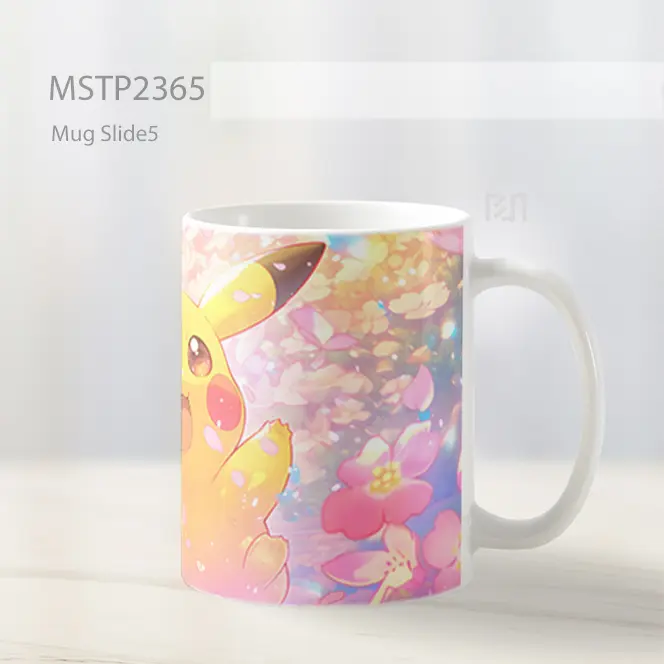 Pikachu Bahagia Pokemon Mug MSTP2365 - All-side / Desain