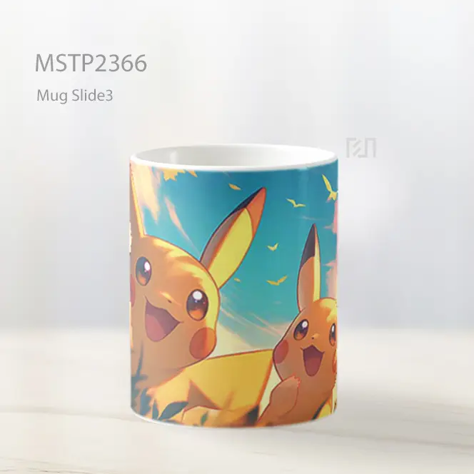 Pikachu Bahagia Sinar Matahari Mug MSTP2366 - All-side / Desain