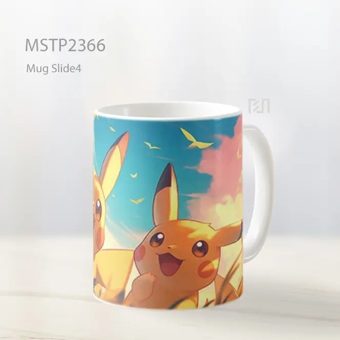 Pikachu Bahagia Sinar Matahari Mug MSTP2366