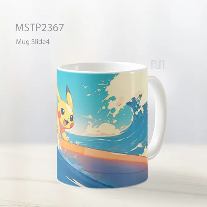 Pikachu Berselancar Mug MSTP2367