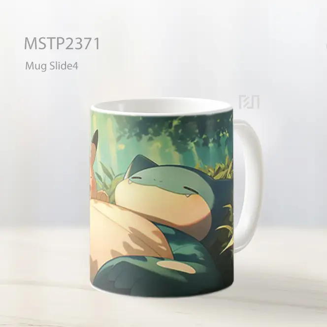 Pikachu Dan Snorlax Pelukan Mug MSTP2371