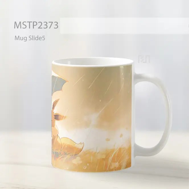 Pikachu Eevee Hujan Payung Mug MSTP2373 - All-side / Desain
