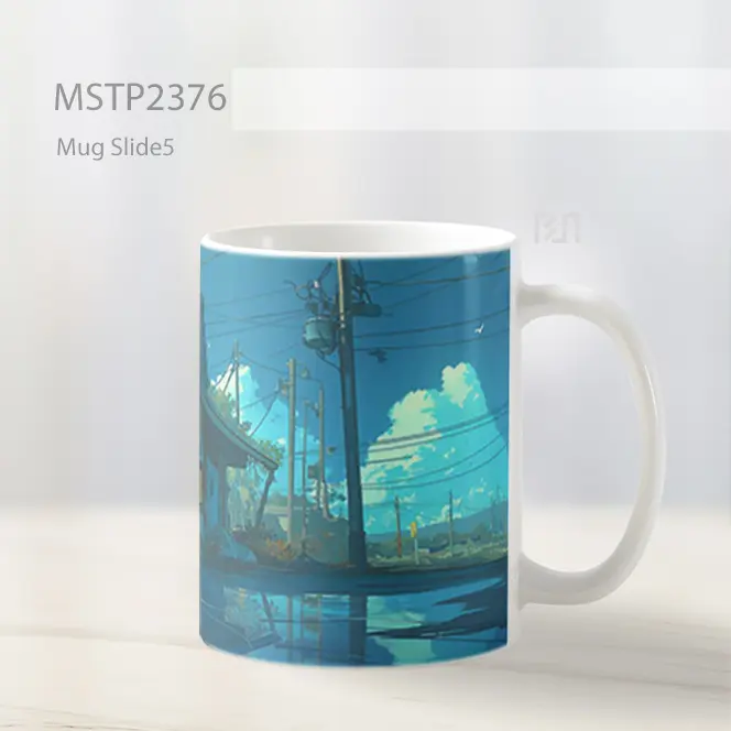 Pikachu Gaya Anime Mug MSTP2376 - All-side / Desain