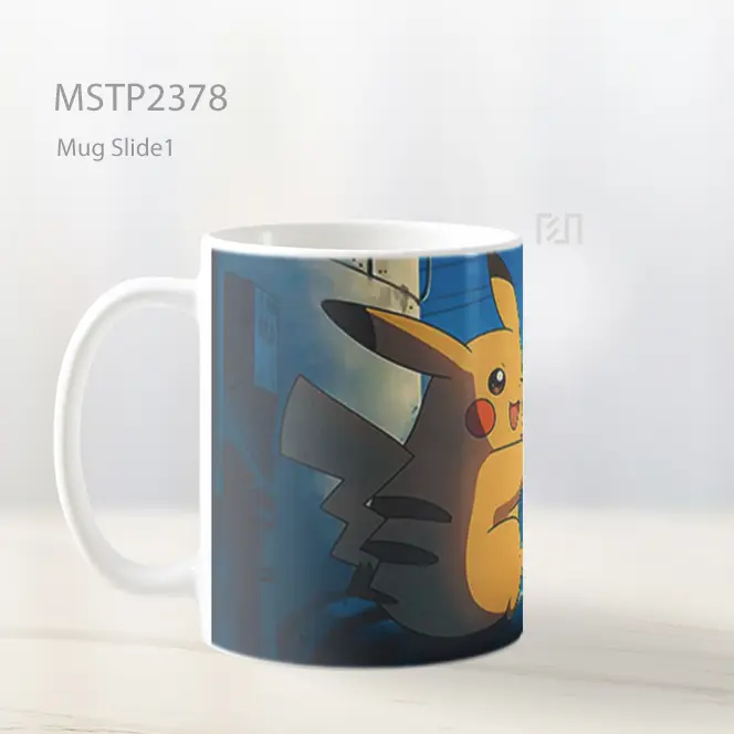 Pikachu Ghibli Style Cityscape Mug MSTP2378 - All-side / Desain