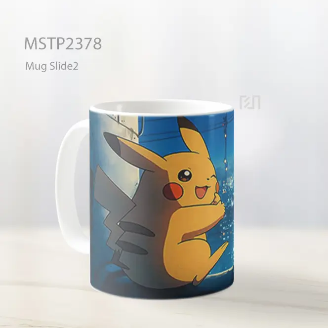 Pikachu Ghibli Style Cityscape Mug MSTP2378 - All-side / Desain