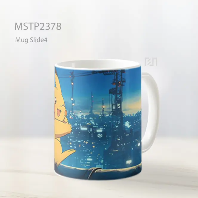 Pikachu Ghibli Style Cityscape Mug MSTP2378