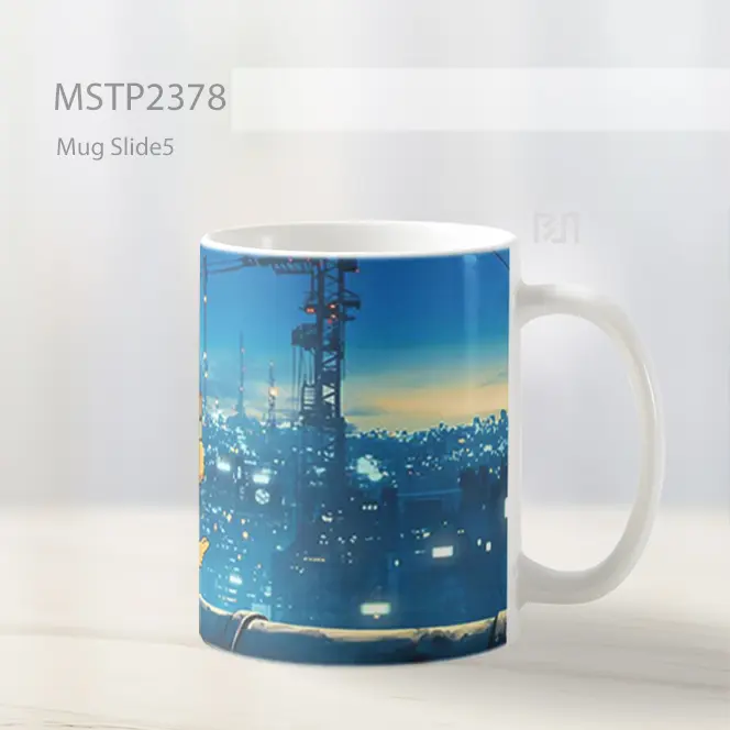 Pikachu Ghibli Style Cityscape Mug MSTP2378 - All-side / Desain