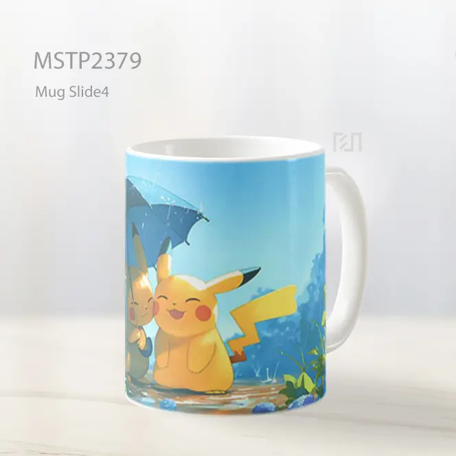 Pikachu Hari Hujan Bersama Mug MSTP2379