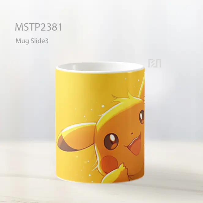 Pikachu Imut Kuning Mug MSTP2381 - All-side / Desain