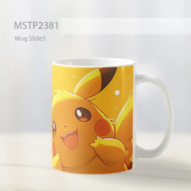 Pikachu Imut Kuning Mug MSTP2381 - All-side / Desain