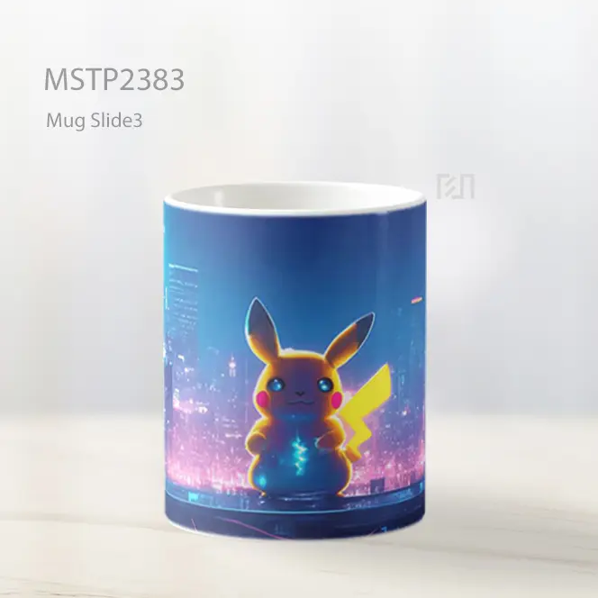 Pikachu Kota Cyberpunk Mug MSTP2383 - All-side / Desain