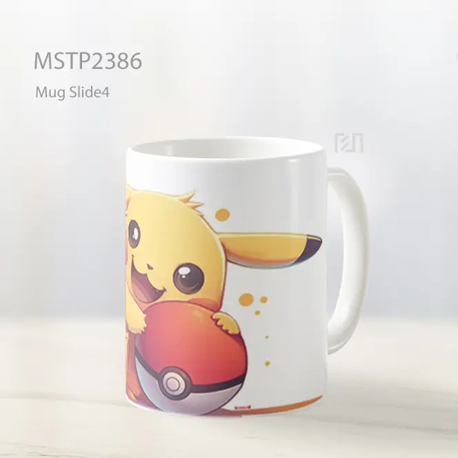 Pikachu Memegang Pokeball Mug MSTP2386