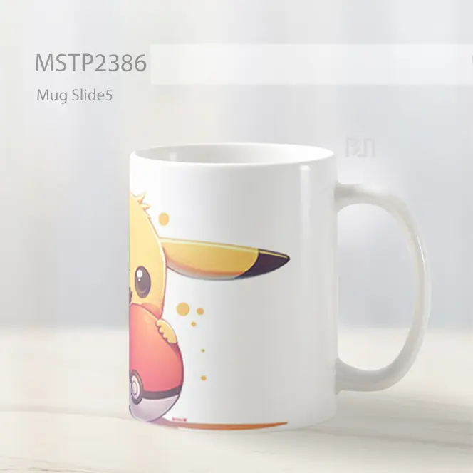 Pikachu Memegang Pokeball Mug MSTP2386 - All-side / Desain