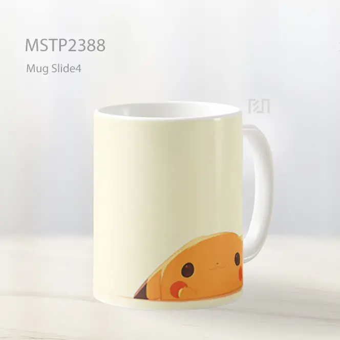 Pikachu Mengintip Telinga Lucu Mug MSTP2388