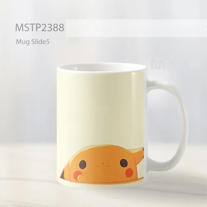 Pikachu Mengintip Telinga Lucu Mug MSTP2388 - All-side / Desain