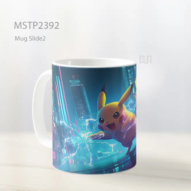 Pikachu Petir Kota Mug MSTP2392 - All-side / Desain