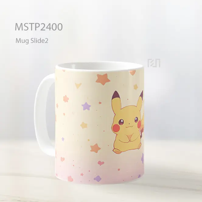 Pikachu Pola Bintang Mug MSTP2400 - All-side / Desain