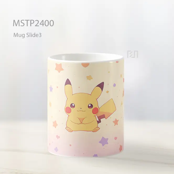 Pikachu Pola Bintang Mug MSTP2400 - All-side / Desain