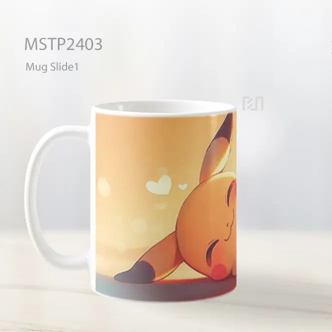 Pikachu Tikus Listrik Ceria Mug MSTP2403 - All-side / Desain