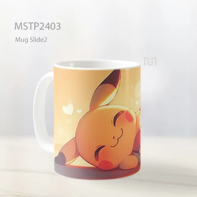 Pikachu Tikus Listrik Ceria Mug MSTP2403 - All-side / Desain
