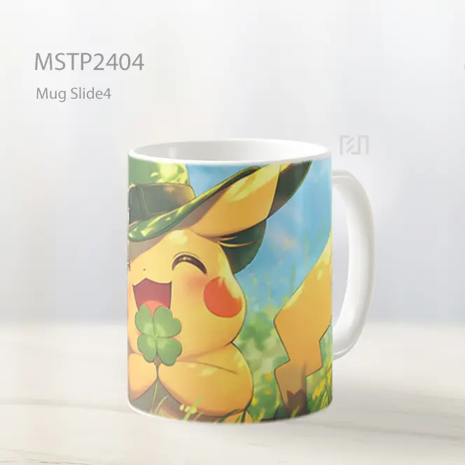 Pikachu Topi Leprechaun Semanggi St Patricks Day Mug MSTP2404
