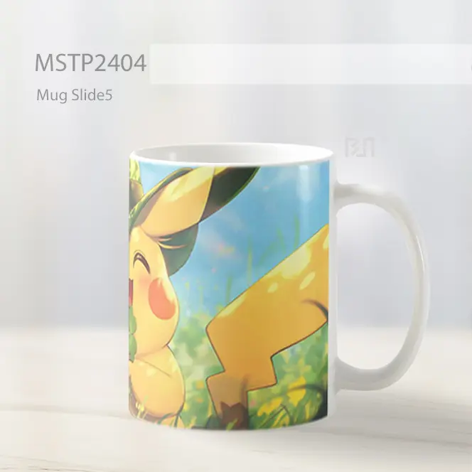 Pikachu Topi Leprechaun Semanggi St Patricks Day Mug MSTP2404 - All-side / Desain