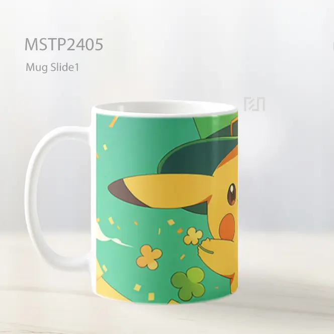 Pikachu Topi Leprechaun St Patricks Day Mug MSTP2405 - All-side / Desain