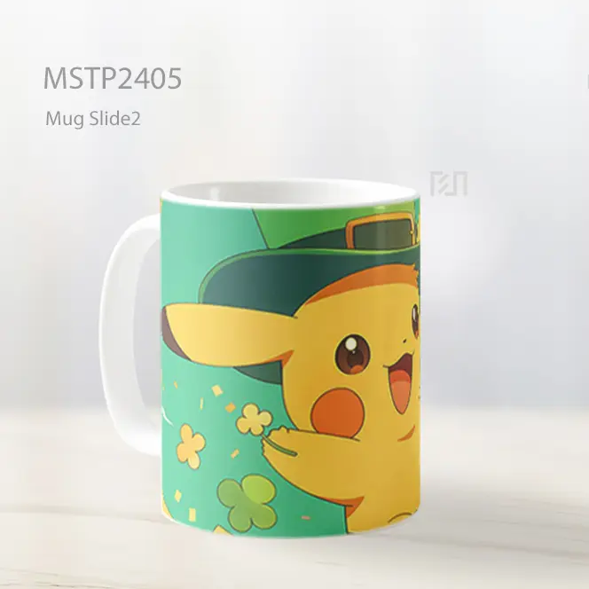 Pikachu Topi Leprechaun St Patricks Day Mug MSTP2405 - All-side / Desain