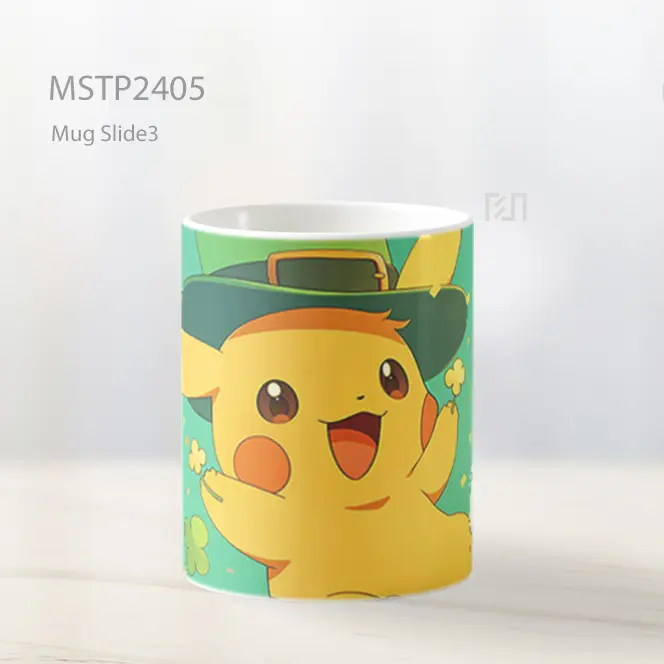 Pikachu Topi Leprechaun St Patricks Day Mug MSTP2405 - All-side / Desain