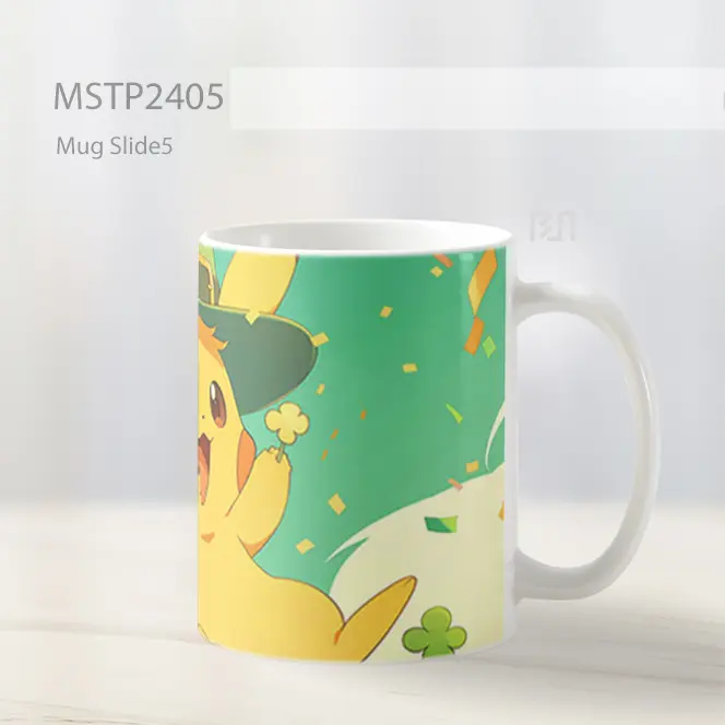 Pikachu Topi Leprechaun St Patricks Day Mug MSTP2405 - All-side / Desain