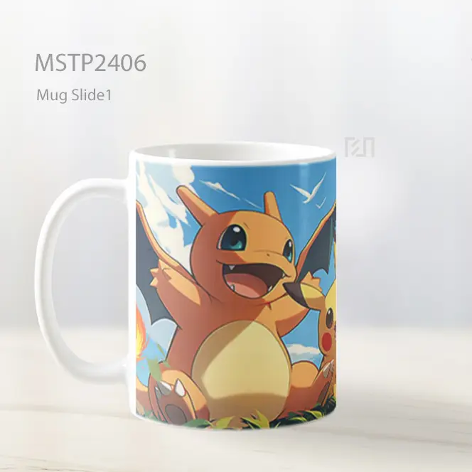 Pikachu%2C Charizard%2C Bulbasaur Trio Kawaii Mug MSTP2406 - All-side / Desain