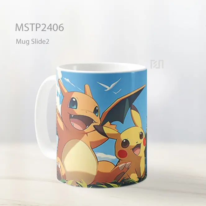 Pikachu%2C Charizard%2C Bulbasaur Trio Kawaii Mug MSTP2406 - All-side / Desain
