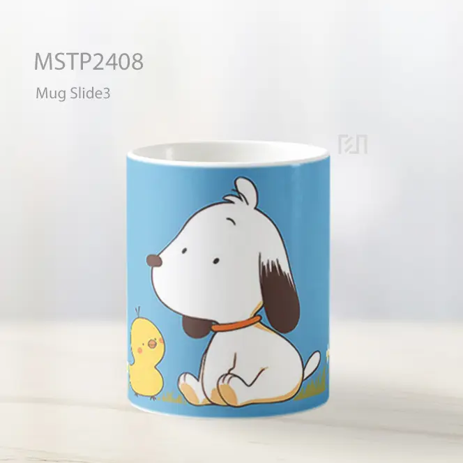 Pochacco Chick Latar Biru Mug MSTP2408 - All-side / Desain