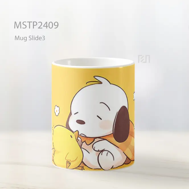 Pochacco Chick Latar Kuning Mug MSTP2409 - All-side / Desain