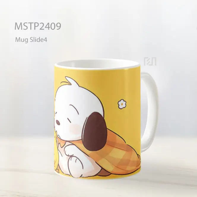Pochacco Chick Latar Kuning Mug MSTP2409