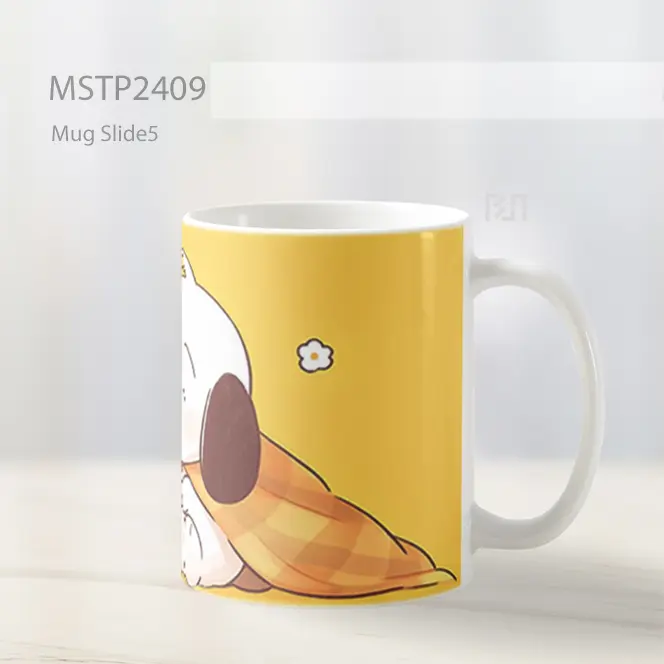 Pochacco Chick Latar Kuning Mug MSTP2409 - All-side / Desain