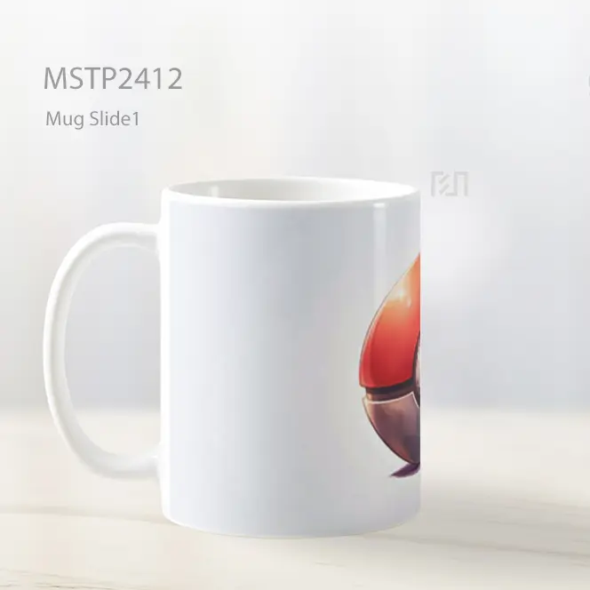 Pokeball Klasik Latar Putih Mug MSTP2412 - All-side / Desain