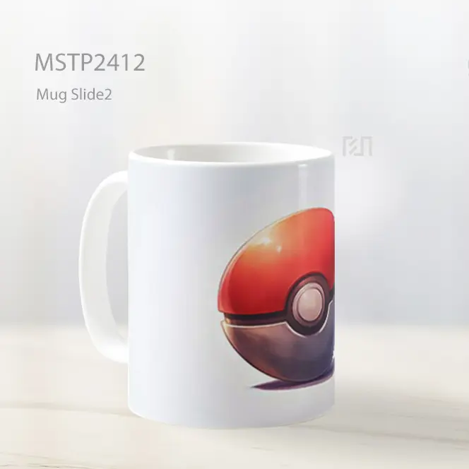 Pokeball Klasik Latar Putih Mug MSTP2412 - All-side / Desain