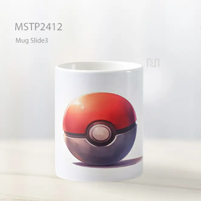 Pokeball Klasik Latar Putih Mug MSTP2412 - All-side / Desain