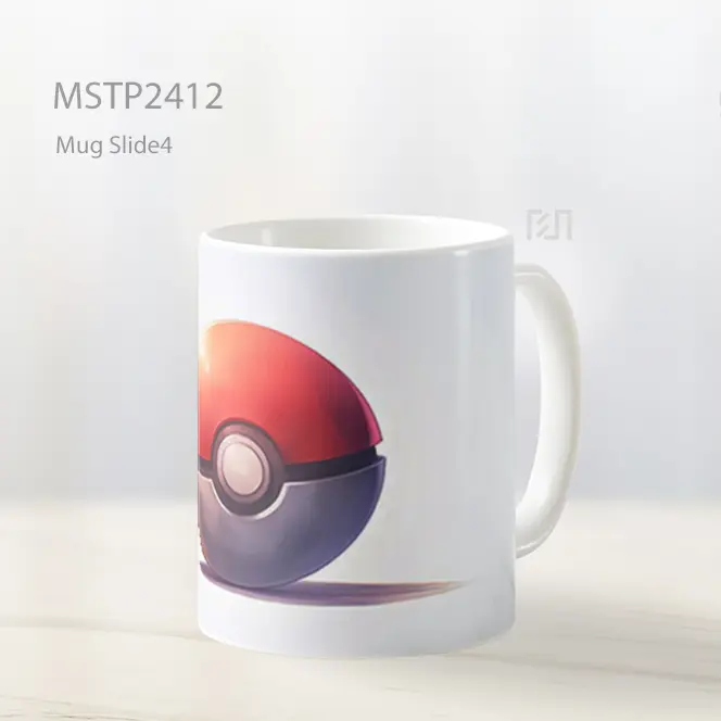 Pokeball Klasik Latar Putih Mug MSTP2412