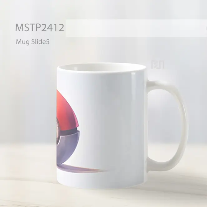 Pokeball Klasik Latar Putih Mug MSTP2412 - All-side / Desain