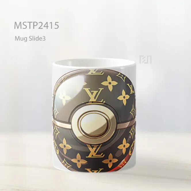 Pokeball Louis Vuitton Mewah Mug MSTP2415 - All-side / Desain