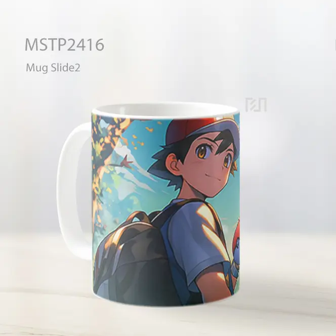 Pokemon Ash And Pikachu Hutan Mug MSTP2416 - All-side / Desain