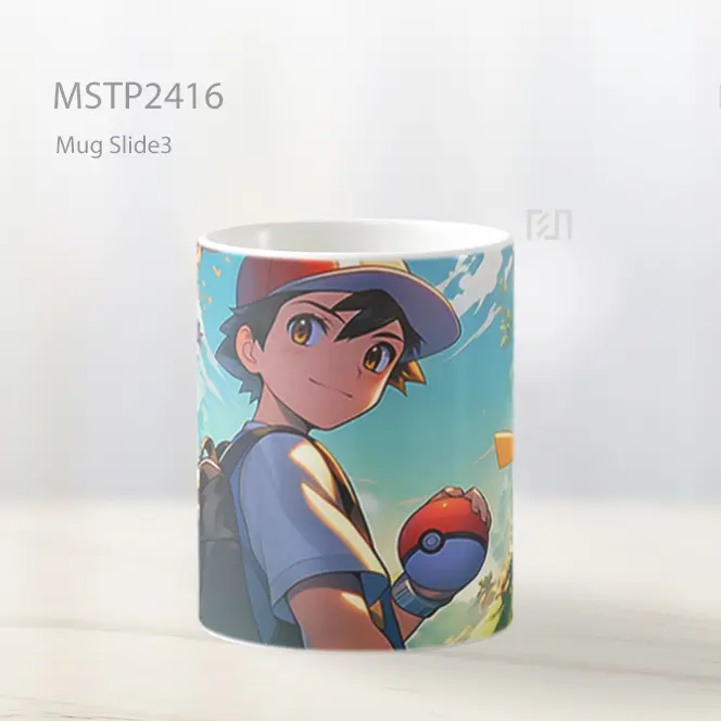 Pokemon Ash And Pikachu Hutan Mug MSTP2416 - All-side / Desain