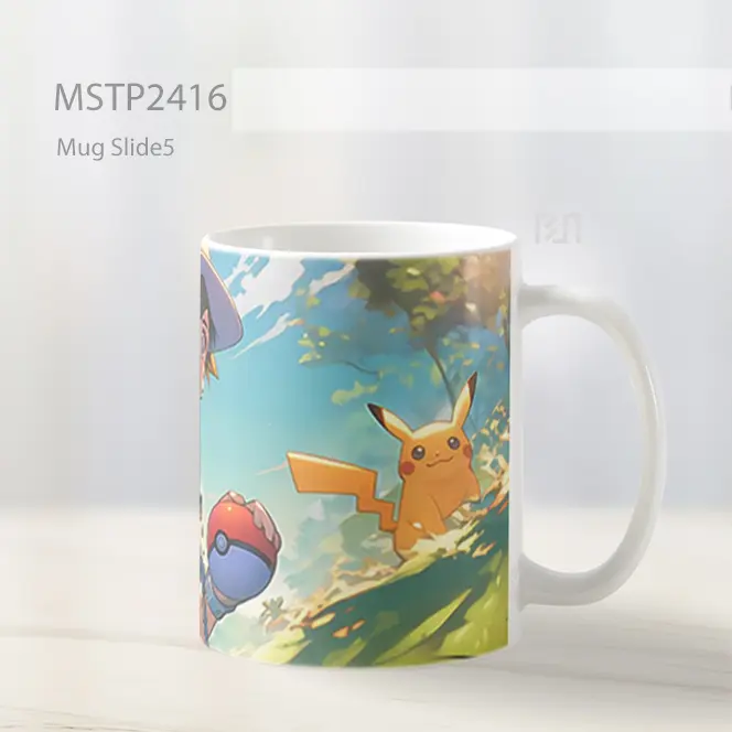 Pokemon Ash And Pikachu Hutan Mug MSTP2416 - All-side / Desain