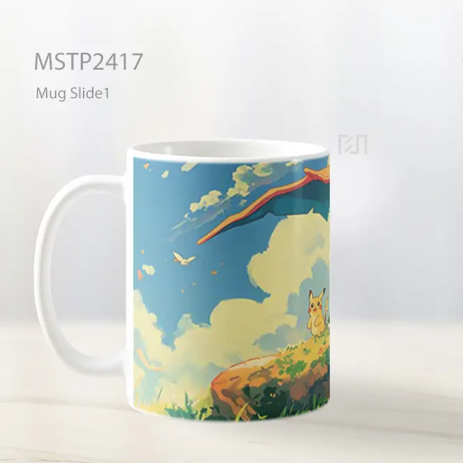 Pokemon Ash Ketchum And Charizard Bond Mug MSTP2417 - All-side / Desain