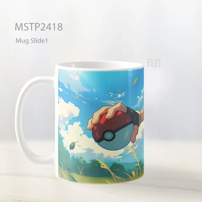 Pokemon Ash Ketchum Pokeball Mug MSTP2418 - All-side / Desain
