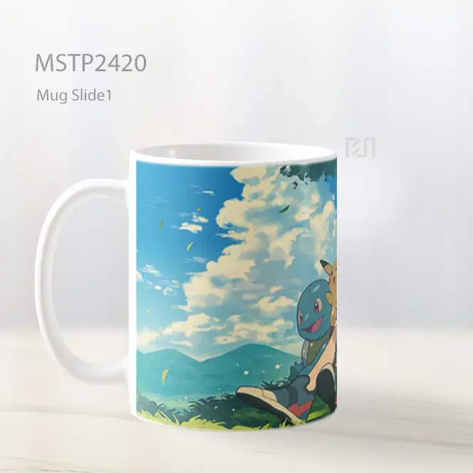 Pokemon Bersama Di Bawah Pohon Mug MSTP2420 - All-side / Desain